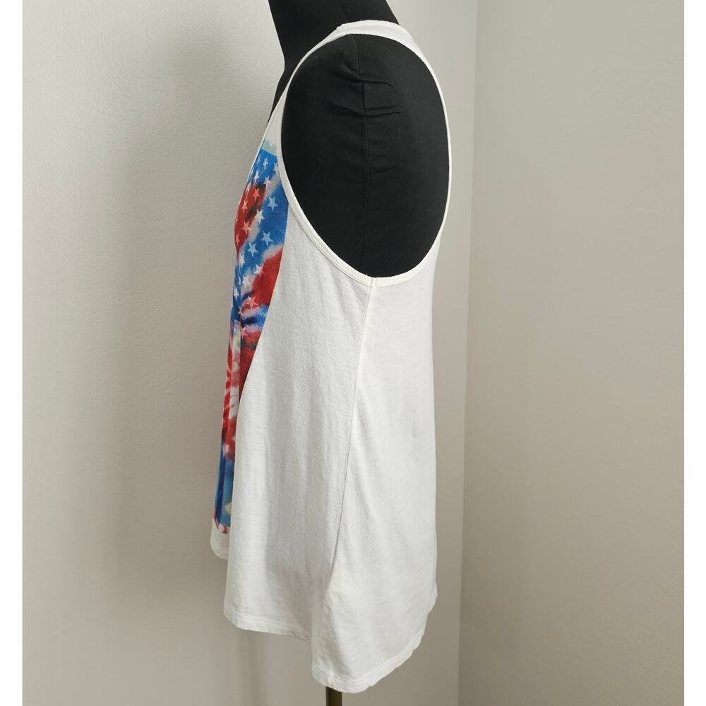 EUC DENIM & SUPPLY RALPH LAUREN Red White & Blue American Flag Boho Tank Top XS - Picture 2 of 6